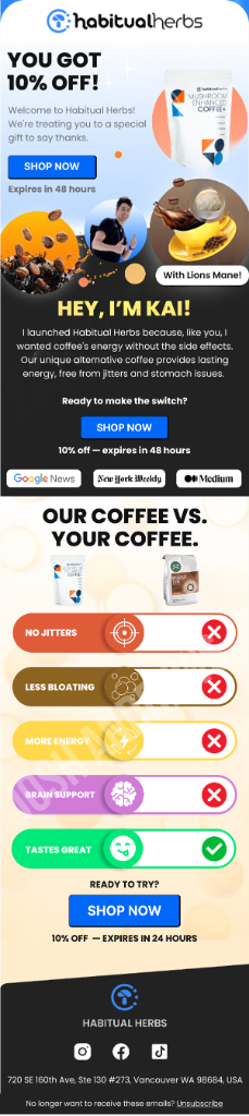 Habitual Herbs Email Template