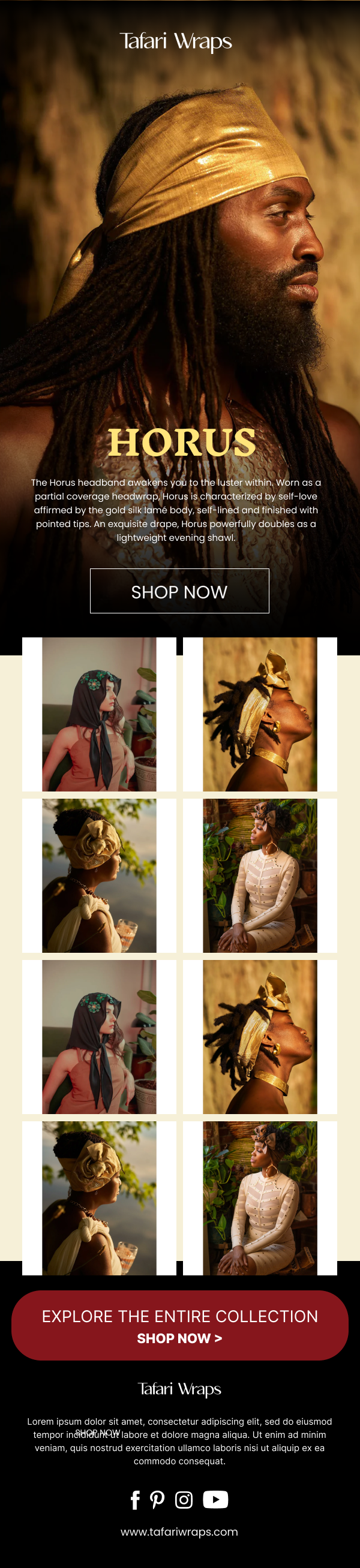 Tafari Wraps Email Campaign